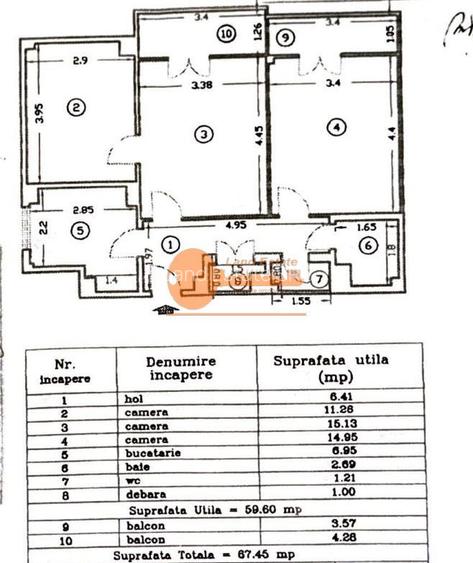 3 camere Natiune Unite-Calea Victoriei(Centrala Termica-AirBnB randament 100%) - 29