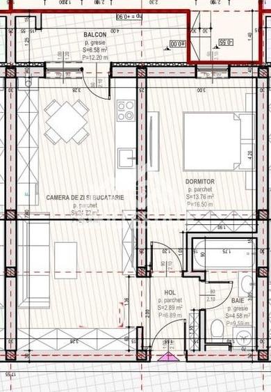 Apartament 2 camere, balcon cu boxa, parcare, NOU - 2