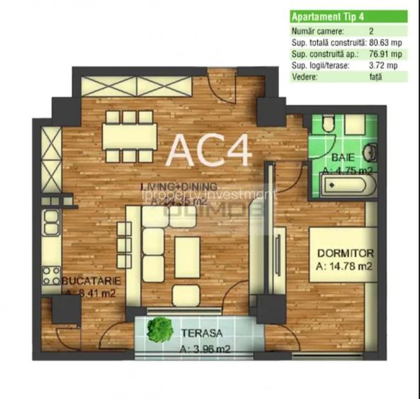 Titan-Baba Novac | 2 camere | Belvedere Park | 77mp | balcon - 9