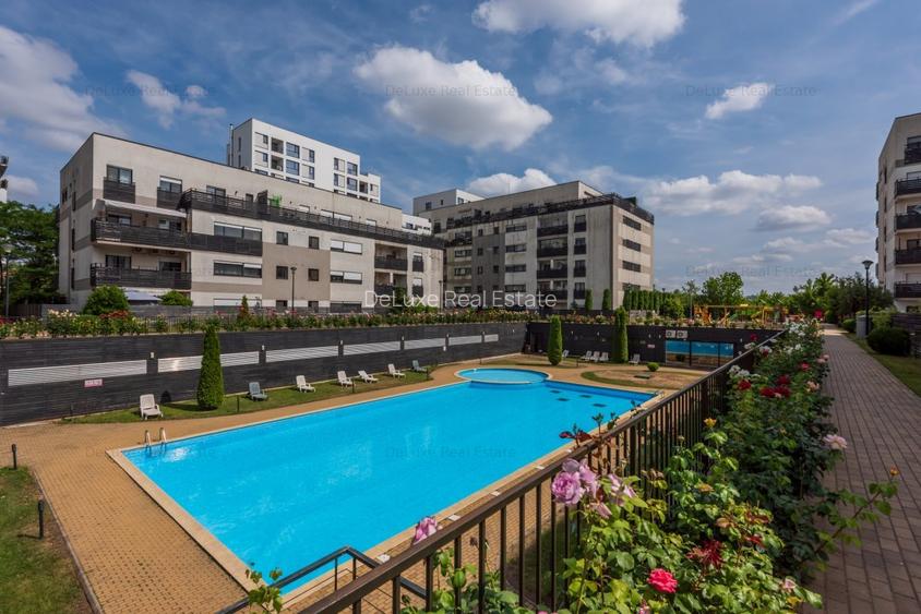 Apartament 3 camere cu vedere spre piscina, Baneasa Natura Residence - 17