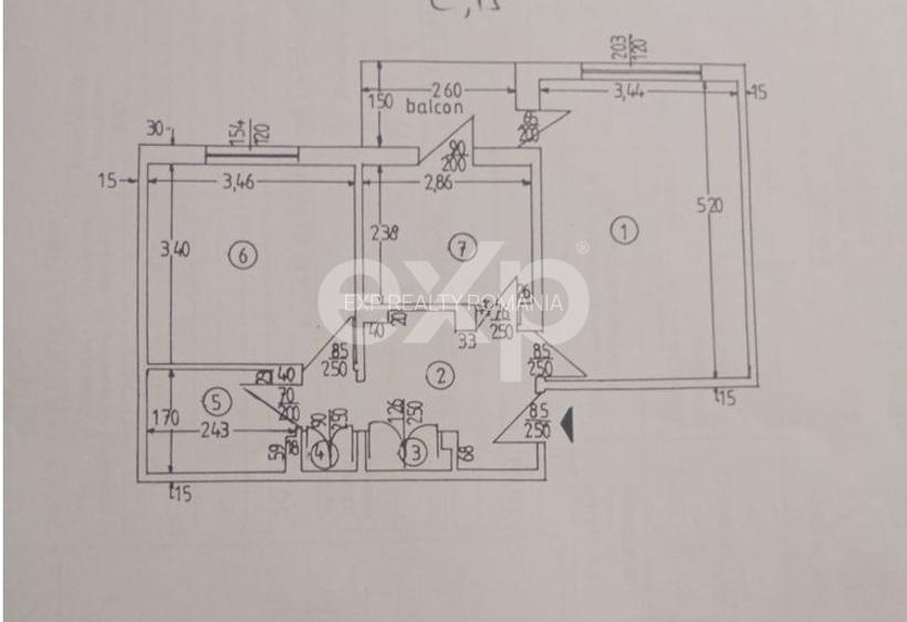Apartament 2 camere decomandat, etaj 3, zonă Exercițiu – lângă JAM, Pitești - 5