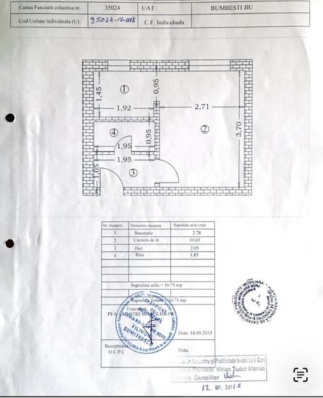 Garsoniera de vanzare in bloc mixt langa Scoala Generala nr. 1 - 1