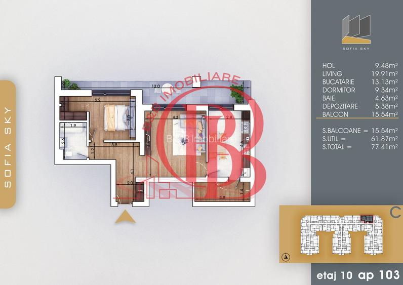 Apartament 2 camere Finalizat 7 min Metrou Nicolae Teclu - 2