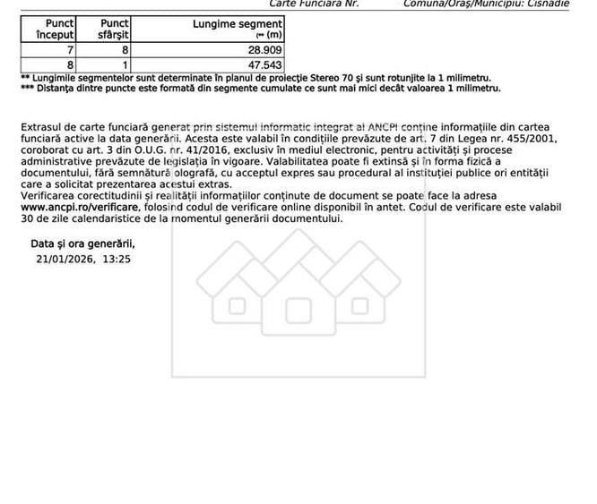 Teren intravilan in Cisnadioara - 1409 mp - Puz aprobat