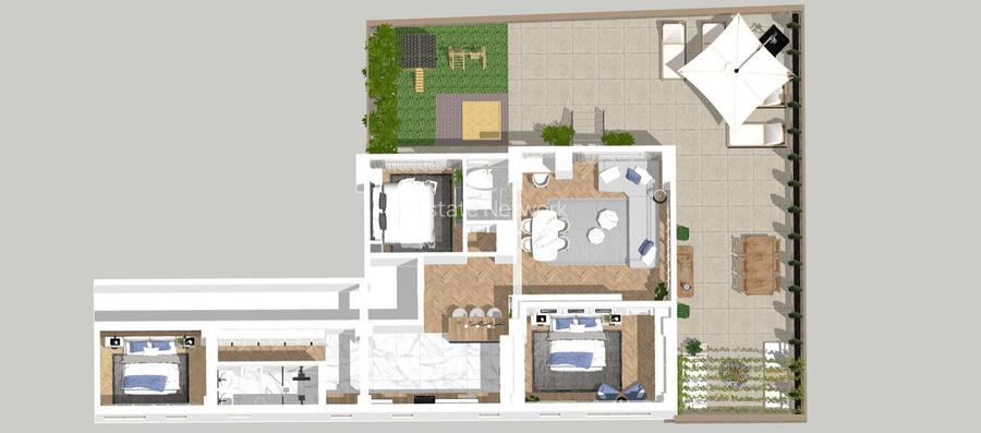 Vanzare 4 camere 149 mpc+curte 139 mp+4 locuri de parcare subterana - 3