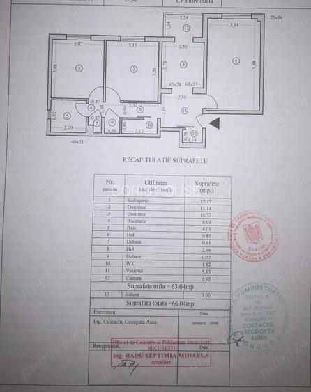 Dristor -Fizicienilor-3 camere -Loc parcare - 9