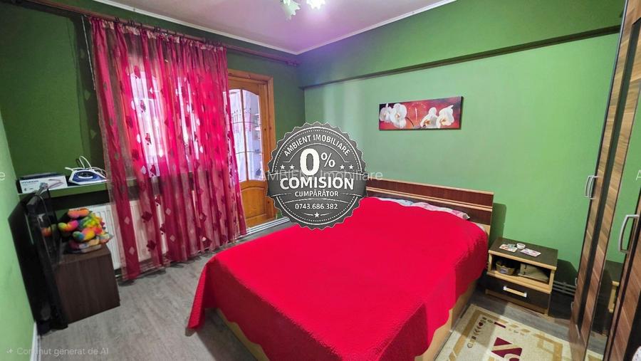 Apartament cu 3 camere, etaj 4, mobilat, VASLUI zona CENTRU - BIG; - 10