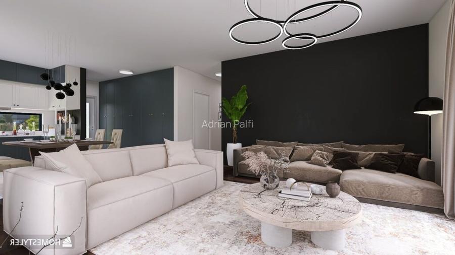 Casă parter 4 camere, 500 mp teren, NZEB – semifinisat cu posib. personalizare - 8