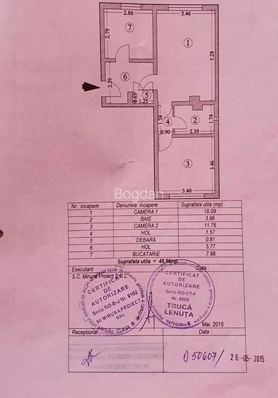 2 camere decomandat ultracentral Năvodari – parter – lângă piață - 12