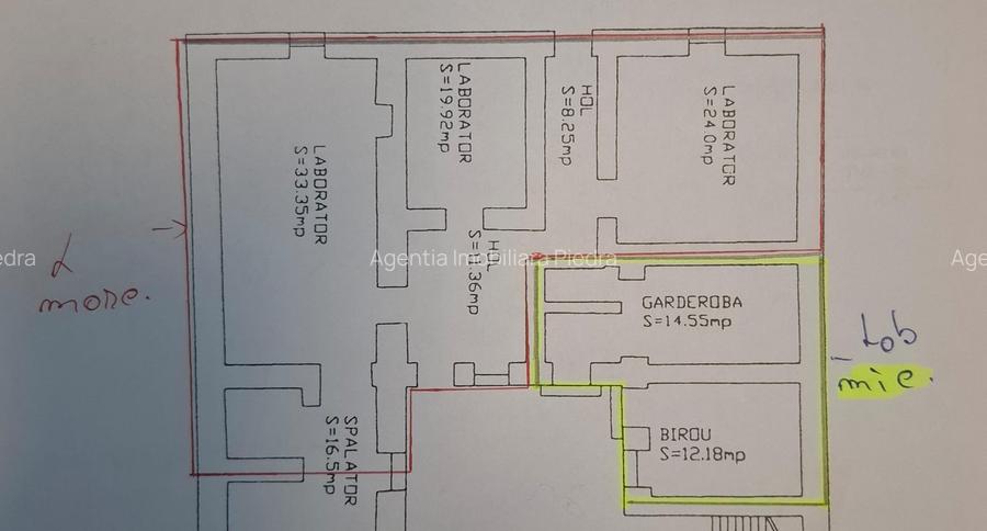 Inchiriez spatiu comercial cu alimentatie publica,26m,parter,Piata Mare,in curte - 4
