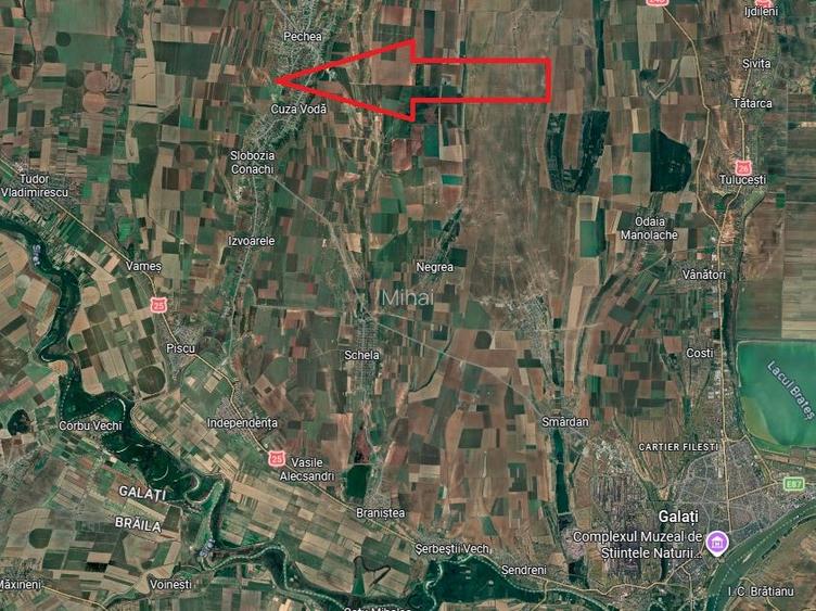 21,66 Ha Teren Compact – Pechea (Galați) – Potențial Energetic & Agricol - 2