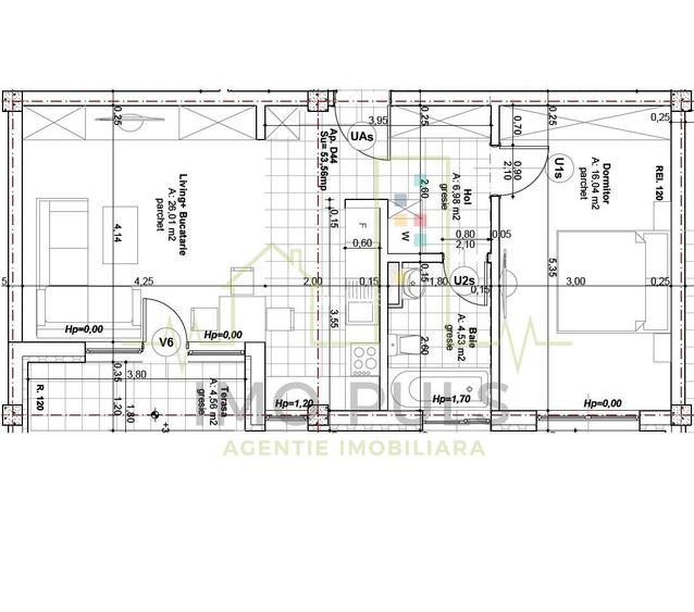 Lipovei. Etaj 1. Bloc nou. Lift - 1