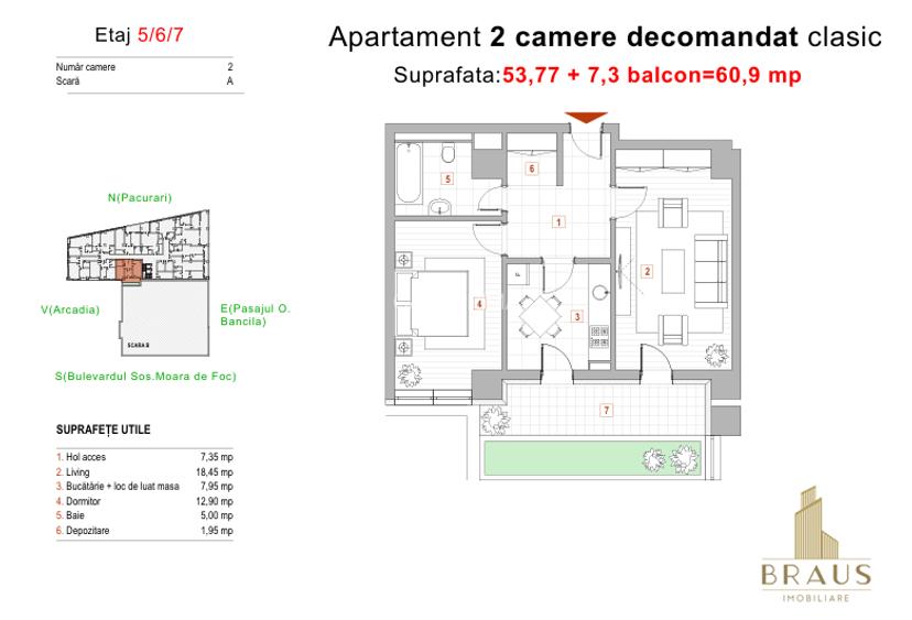 Apartament 2 camere clasic Fațadă ventilată, izolație perfectă, confort absolut - 2