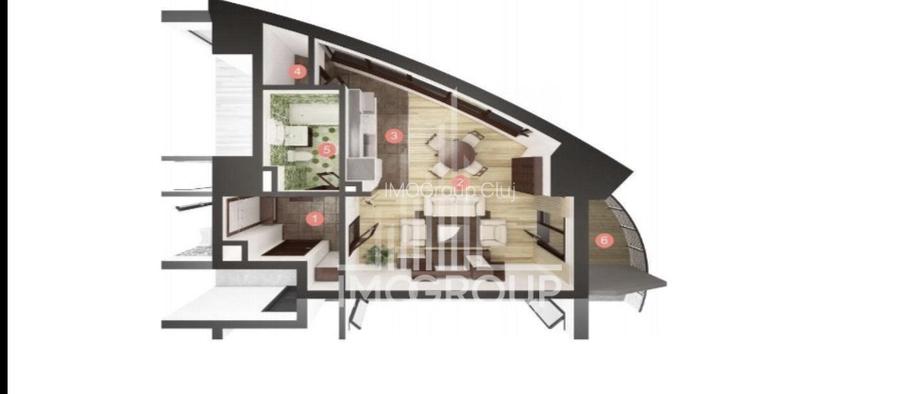 Pachet 4 apartamente cu o camera, semifinisate, West City Tower, TVA inclus - 5