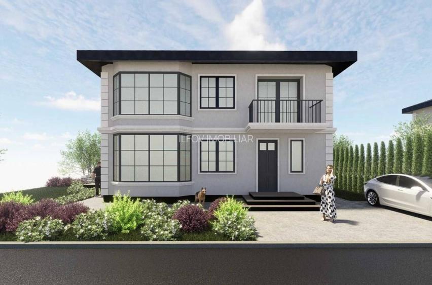 Vilă superbă P+1 Tunari 171mp, 4 camere, curte proprie, 396 mp teren - 12