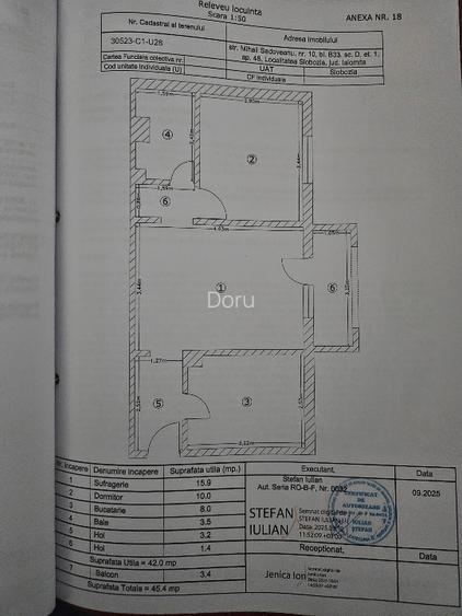 Apartamen 2 camere ETAJ 1   Gata mobilat 1980 - 8