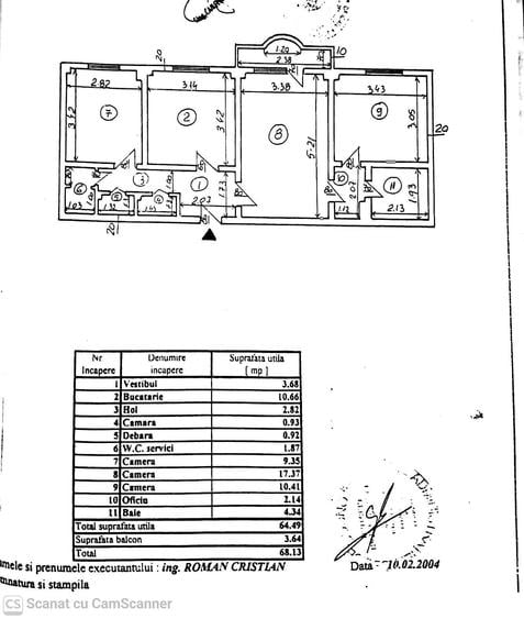 Apartament 3 camere la 9 minute (700m) de Metrou Piața Sudului / Sun Plaza - 1