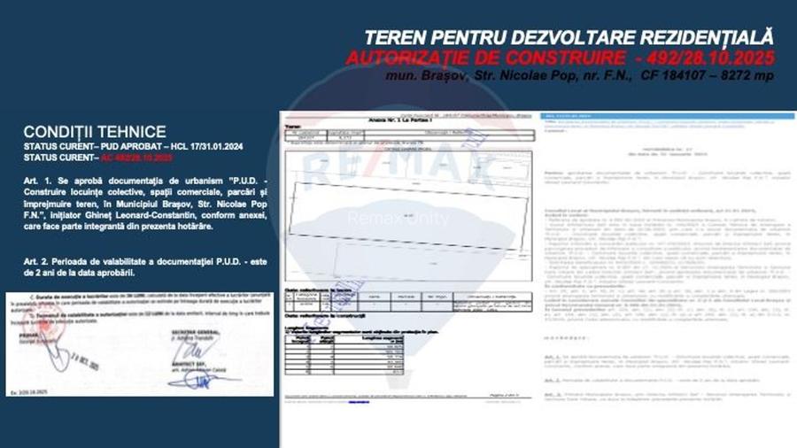 Teren dezvoltare rezidențială 8,272mp Brasov/AUTORIZATIE DE CONSTRUIRE - 9