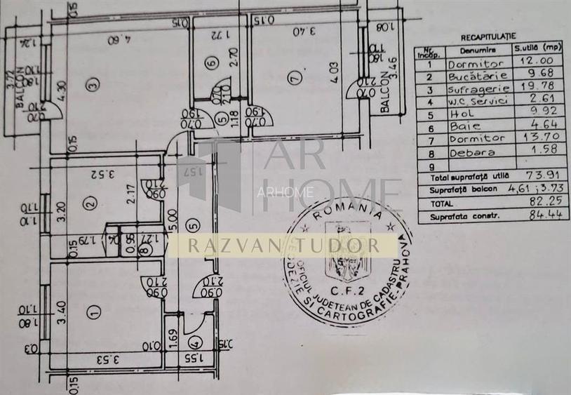 Apartament 3 camere , zona centrala , Ploiesti , mobilat complet - 7