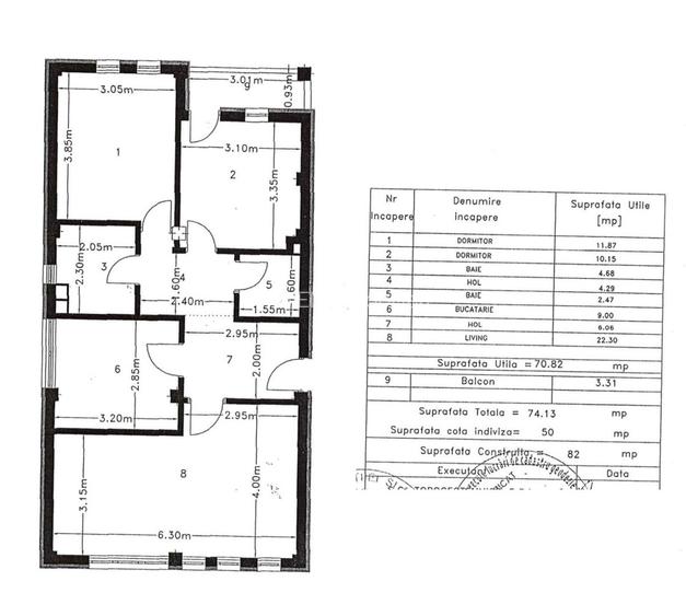 Apartament cu 3 camere, bloc NOU, mobilat și utilat, VASLUI - zona TRAIAN; - 13