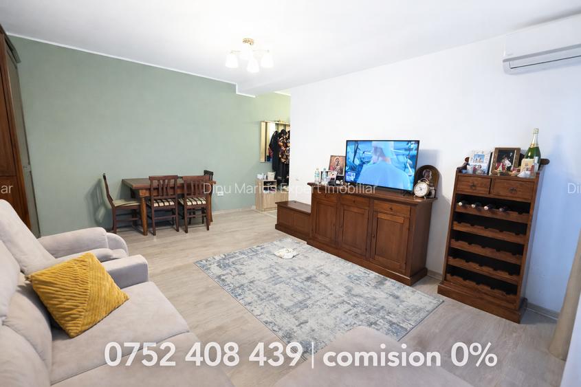 Str Diamantului 2 camere,geam baie,balcon închis,comision 0 - 4