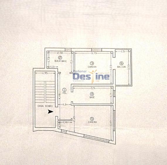Apartament 2 CD 43,27 mp Copou + balcon deschis si loc de parcare - 10