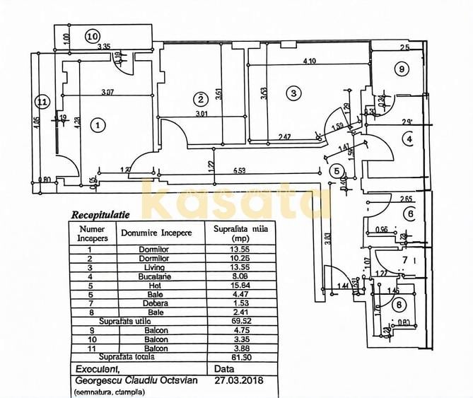 OPORTUNITATE | APARTAMENT 3 CAMERE | POPA NAN | CENTRALA | PARCARE - 1