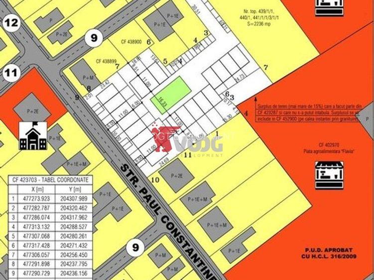 Teren intravilan de vanzare zona Piata Aurora/ Piata Flavia - 2