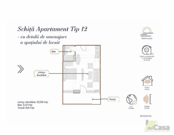 Apartament 1 Camera - Complex Rezidențial WHITE SEA - Mamaia - 1