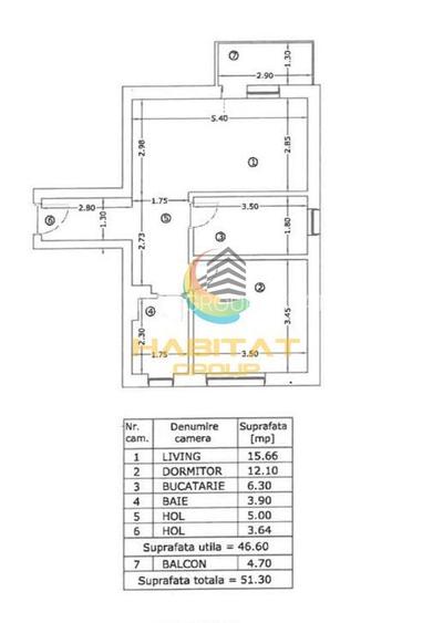 Nicolae Grigorescu 2 camere 52 mp decom. ACTE GATA DE MUTARE - 2