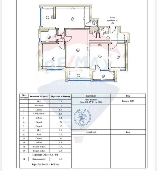 Apartament 4 camere, in Brasov,  Bd. Victoriei - 14