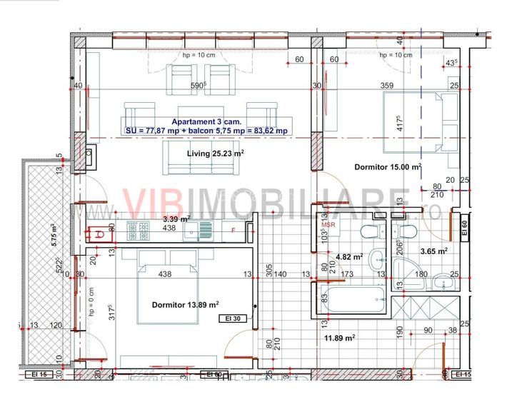13 Septembrie - Tudor Vladimirescu - 3 camere - SUT84MP - 11