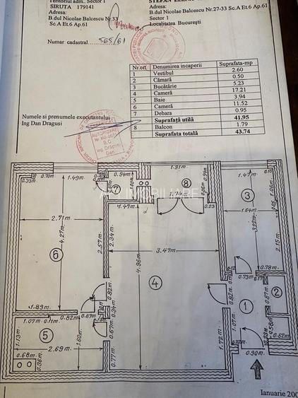 De Vanzare Studio decomandat Mosilor - Sfanta Vineri sector 3 - 16