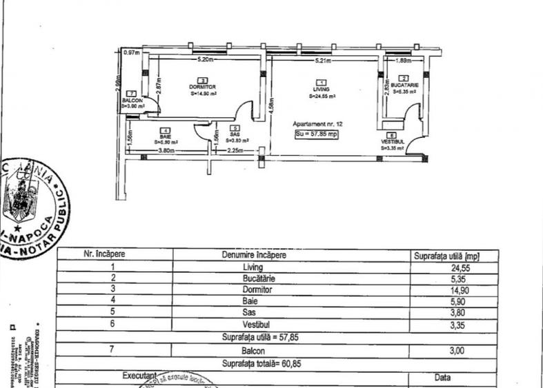 Apartament de vanzare 2 camere, 58mp + balcon, an 2025, central, strada Eroilor! - 9