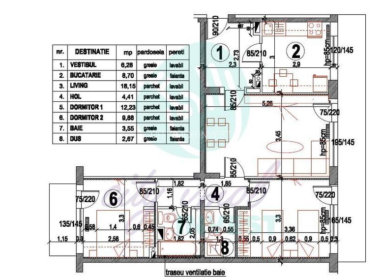 3 camere Obor – Iancului | Parter înalt | 80 mp cu balcon mare - 3