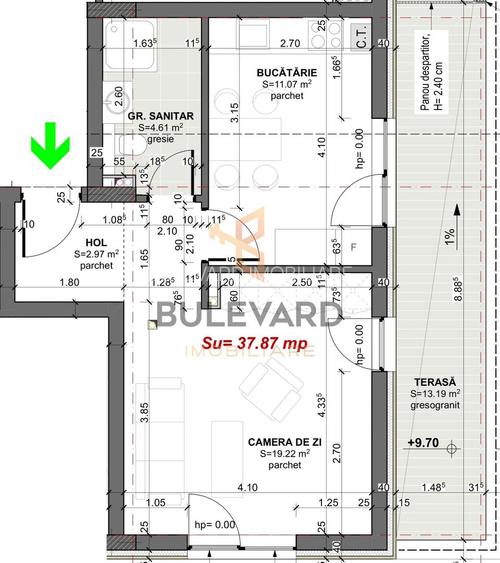 Comision 0. Apartament cu terasa de 13 mp in Apahida! - 1