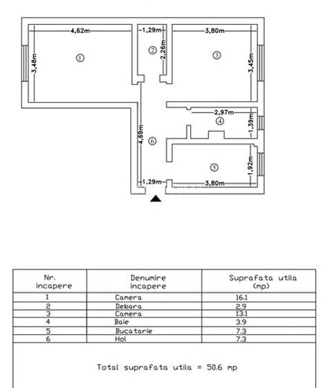Apartament 2 camere CUG-BRD, DECOMANDAT, mutare imediata - 7