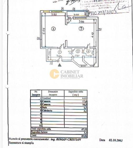 2 camere I Cismigiu - Conservator I Etaj 1 I Balcon deschis