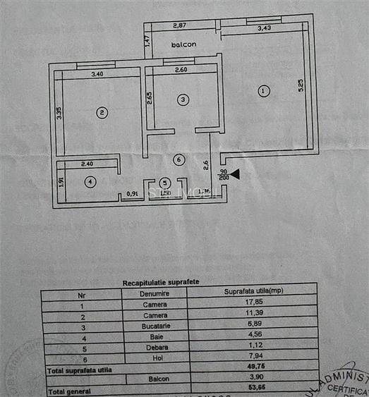 Apartament 2 camere Decomandat | 53 mp | Etaj 2 | Galata | - 7