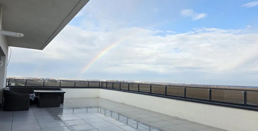 Penthouse 4 camere de inchiriat LUX | Darwin residence | Terasa 85mp - 19