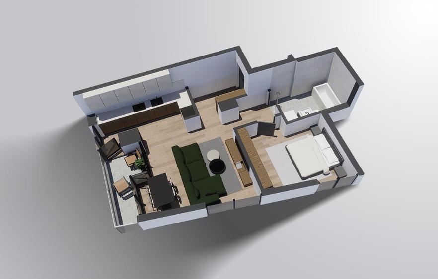 Alenia Botanic Park - Apartament 2 camere, etaj 4