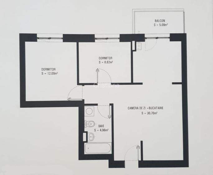 DIRECT Proprietar | 3 Camere HILS PALLADY  mobilat + Loc parcare Teran inclus  - 10