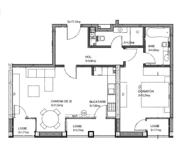 Apartament 2 camere 72mp Baneasa Benzinaria MOL Liceul Francez vezi VIDEO - 17