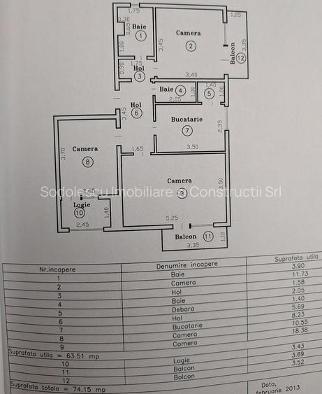 Apartament 3 camere  renovat in zona Lipovei - 24