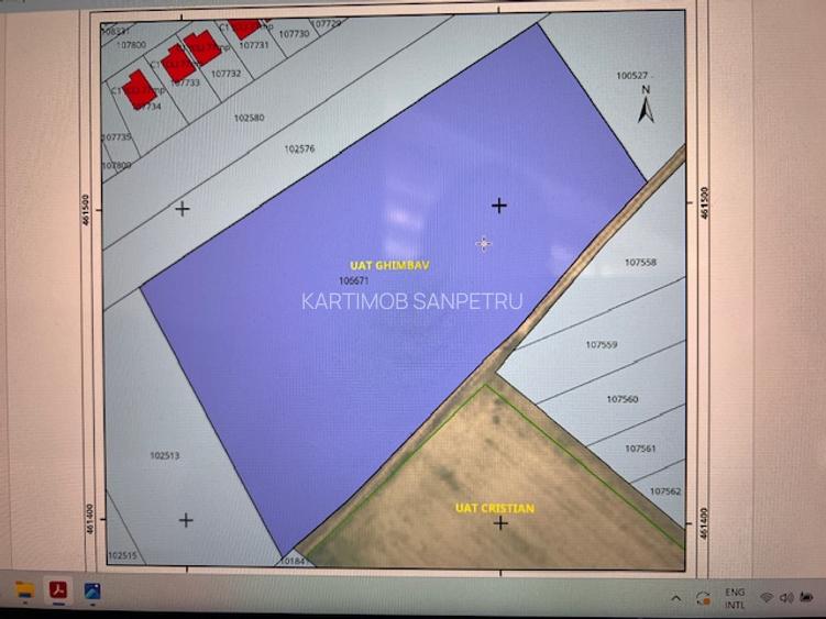 Propunem spre vanzare teren  extravilan Ghimbav aflat in vecinatatea caselor . - 2