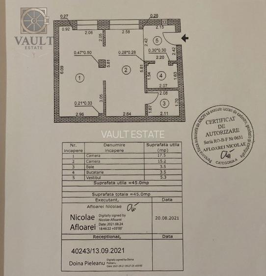 Apartament 2 camere - Vulcan Center - Sebastian - 9