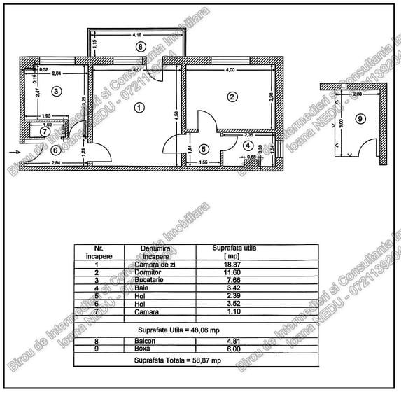 🙋Tomis NORD🔸2 Camere semiDecomandate 53m² Centrala pe Gaze Izolat - 17