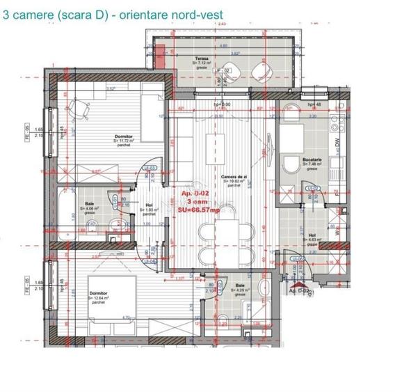 Apartament 3 camere, Park Lake, zona Iulius Mall, TVA inclus - 8