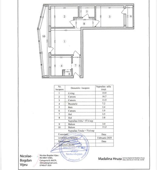 Apartament 3 camere bloc reabilitat etaj 5 zona Crangasi/Giulesti - 11