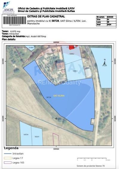 Investitie 6870mp Teren intravilan Glina - Autostrada A2, A0 - 2